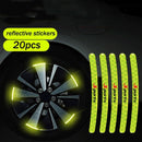 Universal Wheel Hub Stickers Anti-ultraviolet for Bike Motorcycle Car
