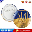 Ukraine Ukrainian Map Flag Symbol Round 12 Styles Clothes Pins(H)