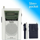 AM/FM Receiver Pocket Built in Speaker Digital Pocket Universal Portable Mini