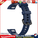 Silicone Wrist Strap Band w/Buckle for Huawei Honor Band 5/4 (Dark Blue) Newly