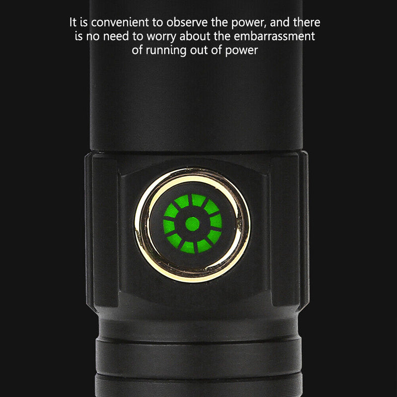 30W Flashlight Handheld Lamp Outdoor Lighting for Camp Hiking Emergency