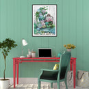 5D DIY Full Drill Diamond Painting Flowers Cross Stitch Craft Kit Home Wall