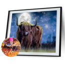 5D Diamond Painting Full Moon Cow Full Round Drill Rhinestone Kit