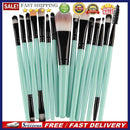 15pcs Eyeshadow Makup Brushes Tool Eye Powder Brush Set?Green Black?