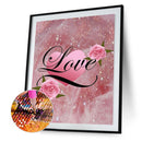 Diamond Painting 5D Full Round Drill Mosaic DIY Love Flower Kit Wall Decorati