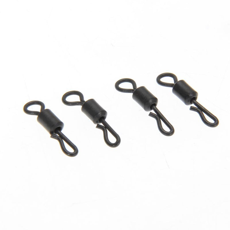 90pcs Safety Lead Clip + Size 8 Quick Change Swirl + Tail Rubber Carp Fishi