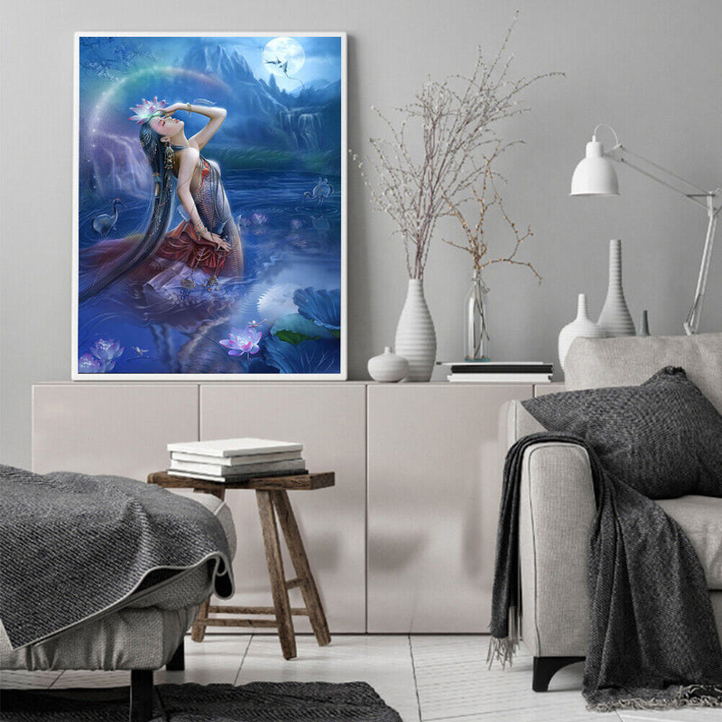Elf Girl Frameless DIY Oil Paint by Numbers Kit Picture Coloring Art (X70)