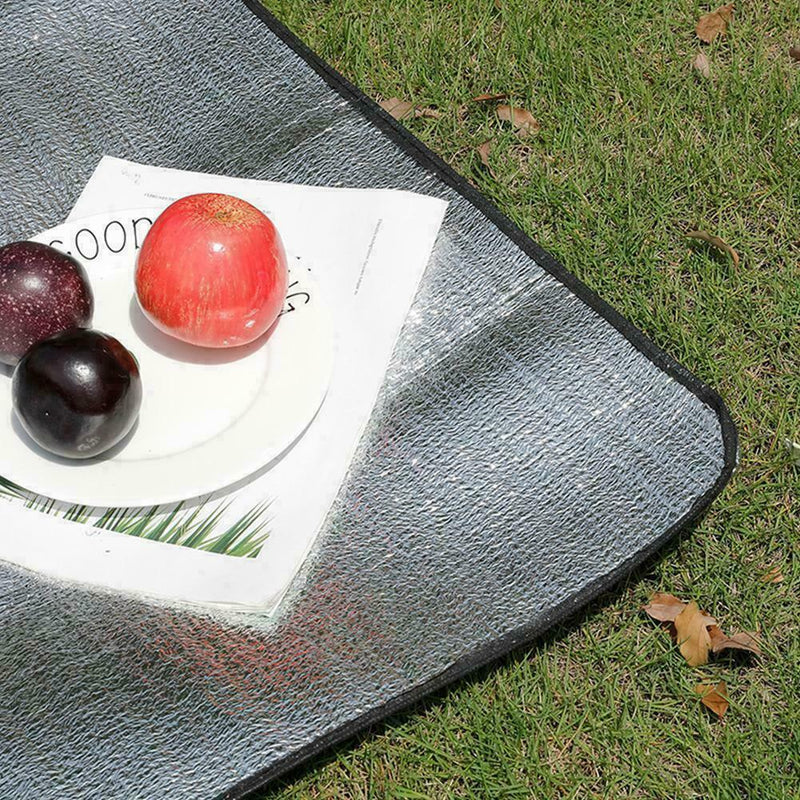200*150cm Aluminum Foil Sleeping Mat Camping Thermal Foldable Tents Blanke E6B4