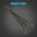 Computer Cooler Cooling Fan Splitter 6 PIN to 6x4PIN 12V Power Cable Wire