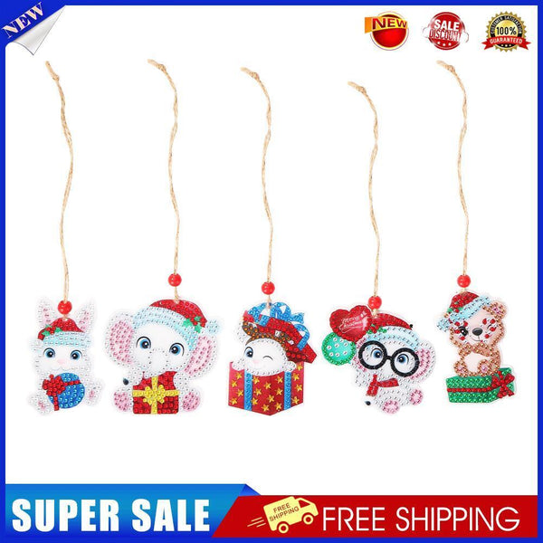 Double-side 5D Diamond Painting DIY Hanging Christmas Trees Pendant (GP007)