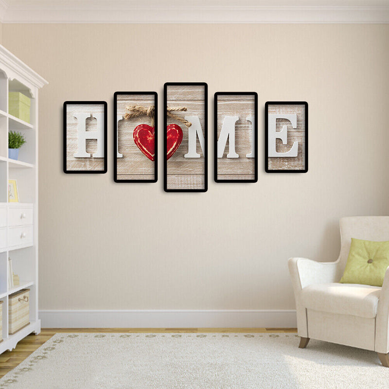 Full Cross Stitch 11CT Cotton Thread DIY 5 Panels HOME Handmade Stamped Decor