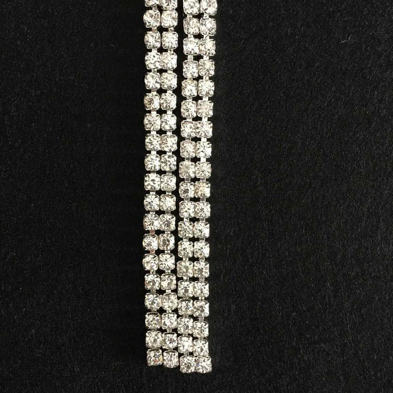 1 Yard Two Row Stones Rhinestone Trim Rhinestone Band Rhinestones Decorate Sewing