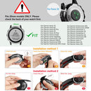 Nylon Loop Strap for Garmin Fenix 7S/6S/5S Watch Band (20mm Black) Newly