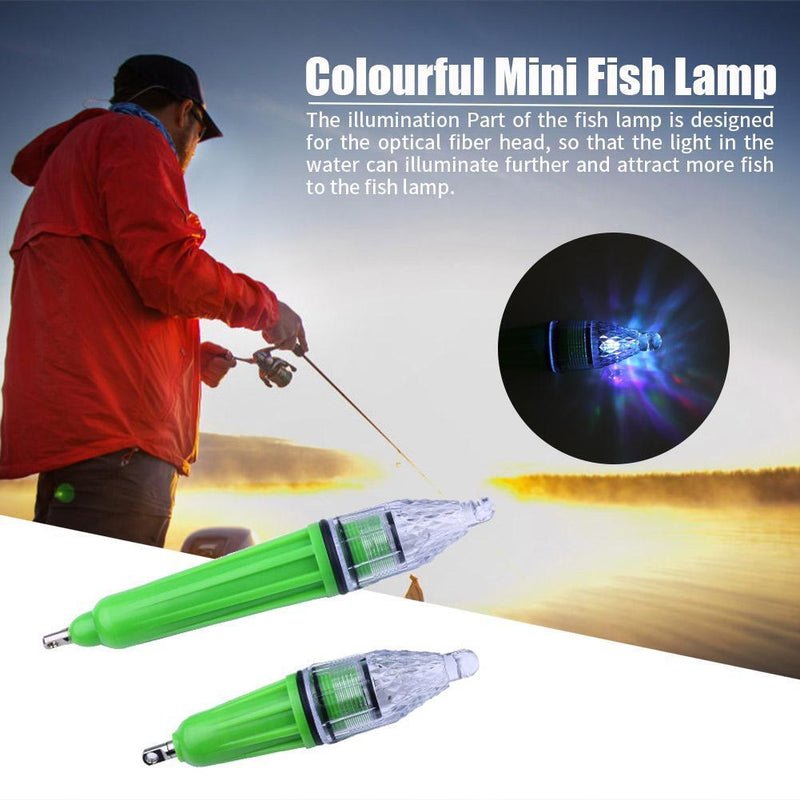 7 Color Mini LED Deep Drop Underwater Fishing Trap Bait Squid Fish Lure Li