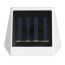 4LED Fence Lamp Solar Powered Plastic Stair Wall Light Outdoor Garden Decor