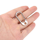 Zinc Alloy Carabiner D-Ring Key Chain Camping Keyring Hook Outdoor Travel Kit