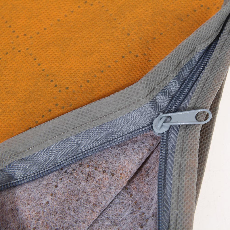 Large Storage Bag Box for Clothes Quilt Duvet Laundry Pillows(Orange)