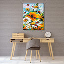 Painting By Numbers DIY Insect Sunflower Hand Painted Canvas Oil Art Picture Kit