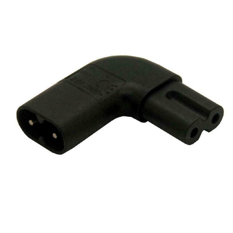 IEC320-C8 TO C7 90 Degree Up Down Angled AC Power Adapter Male Female Z to H8J1