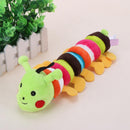 Pets Toys Cute Longworm Shape Plush Sound Squeaker Chew Bite Toys(Green)