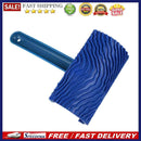 Blue Rubber Wood Grain Paint Roller DIY Graining Painting Tool with Handle
