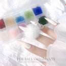 Design Faux Fur Elegant Soft Fluffy Detachable Nail Pom Balls Removable