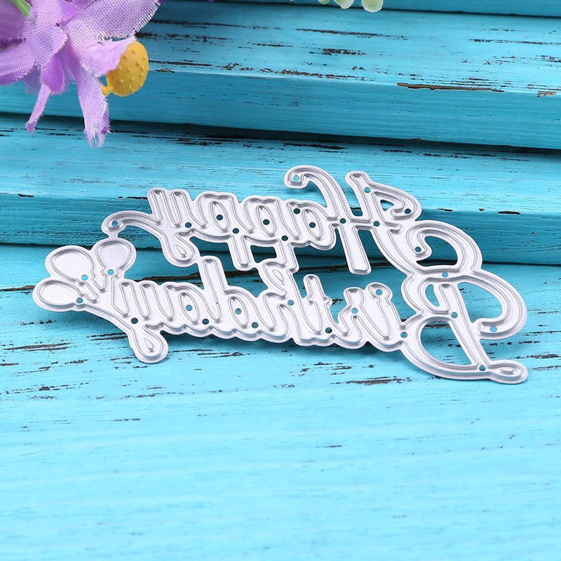 Birthday Writing Pattern Decor DIY Machining Die Carbon Steel Stencil
