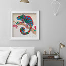 5D DIY Diamond Painted chameleon Partial Special Rhinestone Set