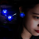 Party Halloween Women Men Ear Studs Blinking Led Earrings Studs Earrings