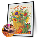DIY Diamond Painting Pumpkin Bouquet Autumn Specially Shaped Partial Drill (KA459)