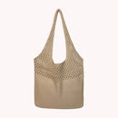 Retro Hollow Woven Shoulder Bags Women Knit Handbags Summer Beach Crochet Totes