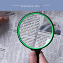 10X Magnifying Glass Handheld Magnifier Thickened Glass Lens Portable Eye Loupe