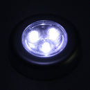 3 LED Battery Powered Stick Tap Touch Lamp Light Wall Kitchen Closet Lighti