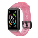 Watch Strap for HUAWEI HONOR Band 6 TPU Wristband Replacement Belt (Pink)