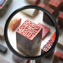 Handheld Optical Lens Magnifying Glass 35x50 Jewelry Appraisal Monocle Magnifier