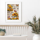 DIY Diamond Painting Kit Full Round Rhinestone 5D Butterfly Sunflower Picture