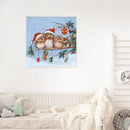 5D DIY Full Round Drill Diamond Paint Xmas Owls Mosaic Rhinestone Art Picture