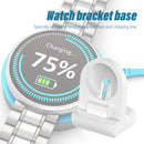Fast Charger Stand for HONOR Watch GS 3 Silicone Charging Station (White) Newly