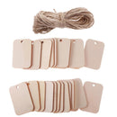 Unfinished Hanging  Rectangle Gift Scrapbooing Wedding Rope Wooden Tags