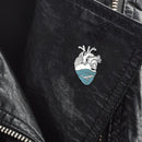 Fashion Heart Pins Brooch Creative Badges Jacket Denim Jewelry Ornaments Gift