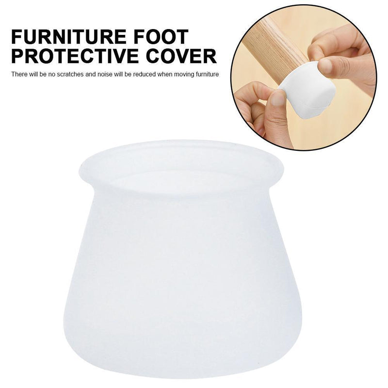 20x Furniture Table Leg Protection Cover Feet Pad Floor Anti-slip Chair Mat