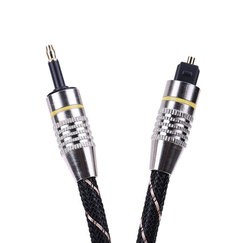 3.5mm Digital Optical Audio Cable Mini Toslink to Toslink Optic Cable(1.5m)
