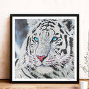 Tiger 5D DIY Partial Drill Round Diamond Painting Animal Picture Mosaic Art