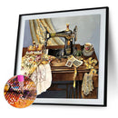 5D DIY Sewing Machine Full Round Drill Diamond Painting Rhinestone Crafts D