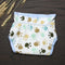 Baby Infants Breathable Soft Cotton Diaper Pants Reusable Nappy (Footprint)