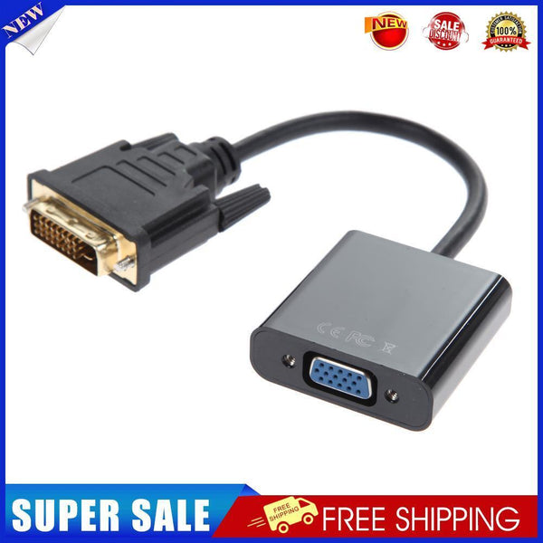 1080P DVI-D 24+1 to VGA HDTV Converter Monitor Cable for PC Display Card
