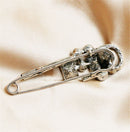 Clothing Accessories Sweater Safety Pin Alloy Rhinestone Brooch For Women|Girls