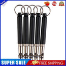 Two-tone Ultrasonic Flute Dog Whistle Keychain for Pet Training