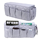 Armchair Caddy Non Slip Sofa Armrest Organizer with 14 Pockets (Grey)