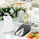 50pcs Wedding Favor Gift Dresses Candy Boxes Package Birthday Party Decor Supply